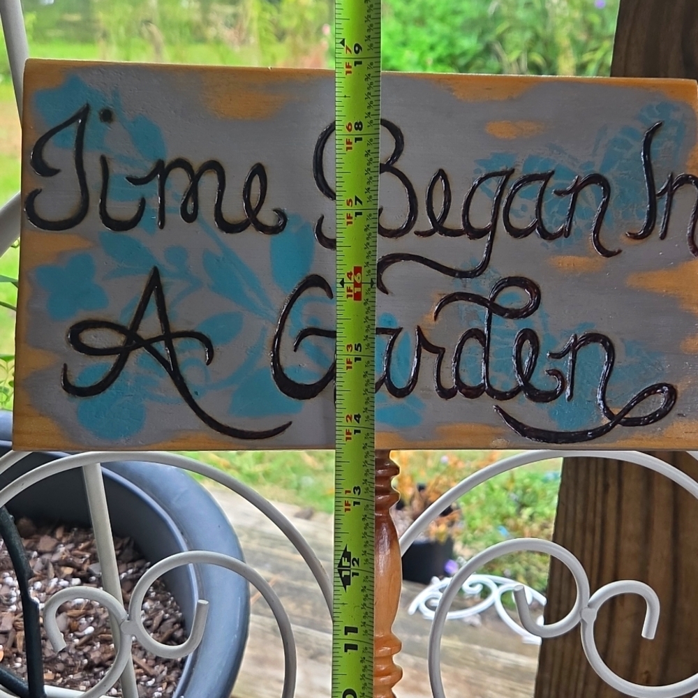 Upcycled Spindle Garden Sign - Picture 8 of 9